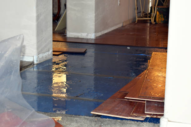 Professional Flood Damage Repair technician working in Orange, MA